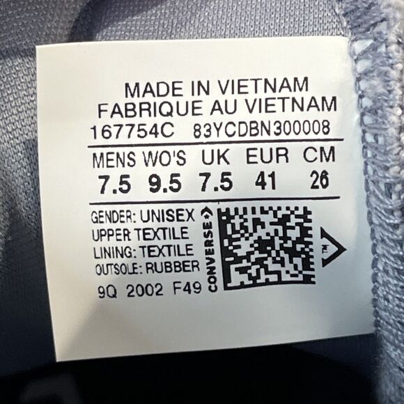 CONVERSE NEW Rare All Star Disrupt CX HI BLUE SLATE SNEAKERS  US M 7.5 W 9.5 - Picture 11 of 12